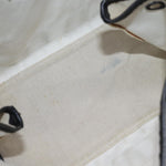 balenciaga Cabas S Hand Bag Canvas White Black Auth bs13699