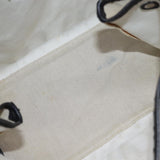 balenciaga Cabas S Hand Bag Canvas White Black Auth bs13699