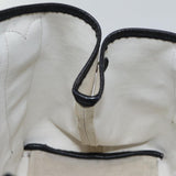 balenciaga Cabas S Hand Bag Canvas White Black Auth bs13699