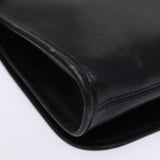 balenciaga Chain Shoulder Bag Leather Black Auth bs14136