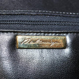 balenciaga Chain Shoulder Bag Leather Black Auth bs14136