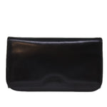 balenciaga Chain Shoulder Bag Leather Black Auth bs14136