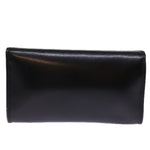 balenciaga Chain Shoulder Bag Leather Black Auth bs14136