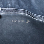 Chanel Matelasse Chain Shoulder Bag Canvas Leather Black CC Auth bs14243