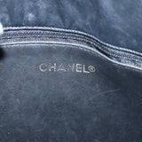 Chanel Matelasse Chain Shoulder Bag Canvas Leather Black CC Auth bs14243