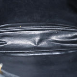 Chanel Matelasse Chain Shoulder Bag Canvas Leather Black CC Auth bs14243