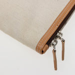 balenciaga Clutch Bag Canvas Beige 419994 Auth bs15134