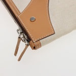 balenciaga Clutch Bag Canvas Beige 419994 Auth bs15134