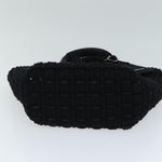 balenciaga Bistro Hand Bag Canvas 2way Black 671342 Auth bs15695
