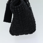 balenciaga Bistro Hand Bag Canvas 2way Black 671342 Auth bs15695