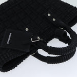 balenciaga Bistro Hand Bag Canvas 2way Black 671342 Auth bs15695