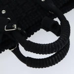balenciaga Bistro Hand Bag Canvas 2way Black 671342 Auth bs15695