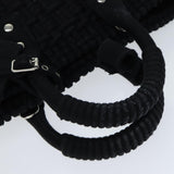 balenciaga Bistro Hand Bag Canvas 2way Black 671342 Auth bs15695