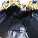 Chanel Matelasse Chain Shoulder Bag Canvas Leather Beige CC Auth bs16006