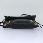 balenciaga Classic Metallic Envelope Bag Leather Black 438791 Auth bs16228