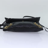 balenciaga Classic Metallic Envelope Bag Leather Black 438791 Auth bs16228