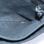 balenciaga Classic Metallic Envelope Bag Leather Black 438791 Auth bs16228