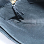 balenciaga Classic Metallic Envelope Bag Leather Black 438791 Auth bs16228