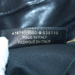 balenciaga Classic Metallic Envelope Bag Leather Black 438791 Auth bs16228