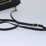 balenciaga Classic Metallic Envelope Bag Leather Black 438791 Auth bs16228