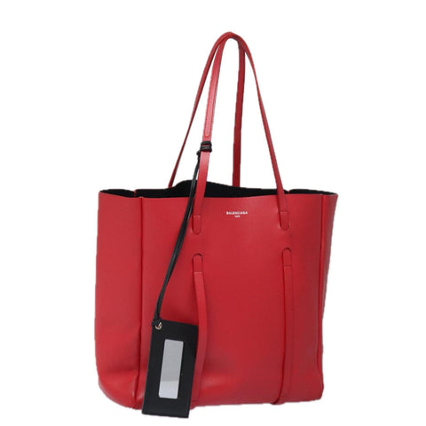 balenciaga Everyday Tote S Tote Bag Leather Red Auth bs16489