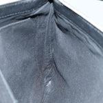 balenciaga Clutch Bag Canvas Leather Blue Black Silver 420407 Auth bs16618