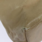 Chanel Matelasse Chain Tote Bag Leather Beige Gold CC Auth bs16657