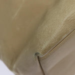 Chanel Matelasse Chain Tote Bag Leather Beige Gold CC Auth bs16657