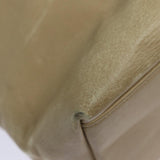 Chanel Matelasse Chain Tote Bag Leather Beige Gold CC Auth bs16657