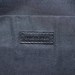 balenciaga Clip M Clutch Bag Canvas Leather Beige Silver 373834 Auth bs16915