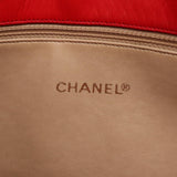 Chanel Matelasse Chain Shoulder Bag Satin Red Gold CC Auth bs17153