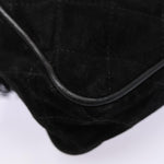 Chanel Matelasse Chain Shoulder Bag Suede Black Gold CC Auth bs17434