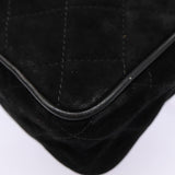 Chanel Matelasse Chain Shoulder Bag Suede Black Gold CC Auth bs17434