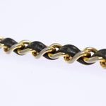 Chanel Matelasse Chain Shoulder Bag Suede Black Gold CC Auth bs17434