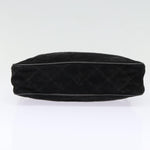 Chanel Matelasse Chain Shoulder Bag Suede Black Gold CC Auth bs17434