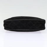 Chanel Matelasse Chain Shoulder Bag Suede Black Gold CC Auth bs17434