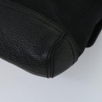 balenciaga Clutch Bag Canvas Black Auth bs9026