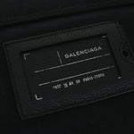 balenciaga Clutch Bag Canvas Black Auth bs9026