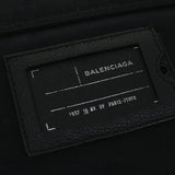 balenciaga Clutch Bag Canvas Black Auth bs9026