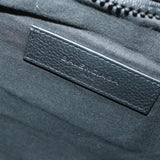 balenciaga Clutch Bag Canvas Black Auth bs9026