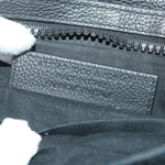 balenciaga Clutch Bag Canvas Black Auth bs9026