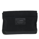 balenciaga Clutch Bag Canvas Black Auth bs9026