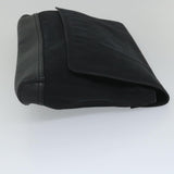 balenciaga Clutch Bag Canvas Black Auth bs9026