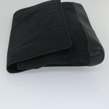 balenciaga Clutch Bag Canvas Black Auth bs9026
