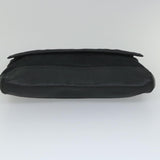 balenciaga Clutch Bag Canvas Black Auth bs9026