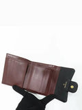 A82288 Black caviar skin gold COCO logo quilted classic small flap bi fold wallet Chanel
