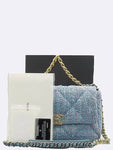 AS1161 Tweed Nineteen 19 Large Flap Shoulder Bag Chanel