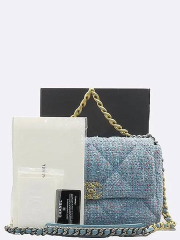 AS1161 Tweed Nineteen 19 Large Flap Shoulder Bag Chanel