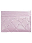 31 Gold Logo Lambskin Card Wallet Lavender Chanel