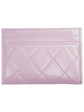 31 Gold Logo Lambskin Card Wallet Lavender Chanel